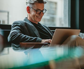 Man with laptop